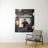 Aangepaste Foto Afstuderen Party Decor Party Achte Wandkleed (In situ)