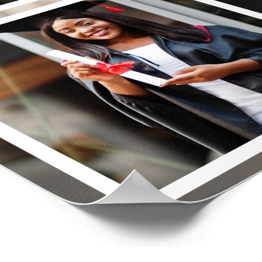 Aangepaste foto afstuderen poster (Hoek)