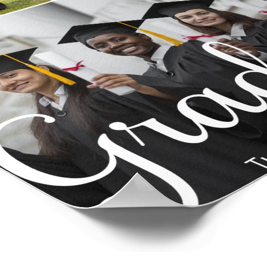 Aangepaste foto afstuderen poster (Hoek)