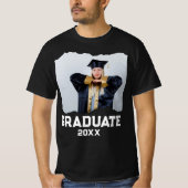 Aangepaste Foto Afstuderen Retro Senior Class van  T-shirt (Voorkant)