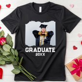 Aangepaste Foto Afstuderen Retro Senior Class van  T-shirt
