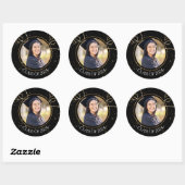 Aangepaste foto afstuderen ronde sticker (Vel)