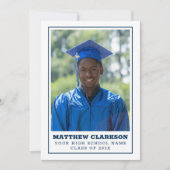 Aangepaste foto Afstuderen uitnodiging (Voorkant)