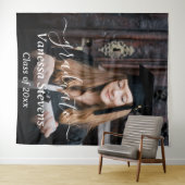 Aangepaste foto afstuderen wandkleed (In Situ (horizontaal))