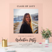 Aangepaste Foto Afstuderen Welkom Party Acryl Teke Acryl Bord (Huwelijk)