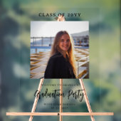 Aangepaste Foto Afstuderen Welkom Party Acryl Teke Bord (Neutraal)