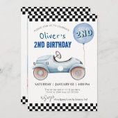 Aangepaste foto, Alle leeftijd, auto thema jongen  Kaart (Voorkant / Achterkant)