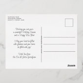 Aangepaste foto Alles bij elkaar Humor Gold Folie Feestdagen Briefkaart (Achterkant)