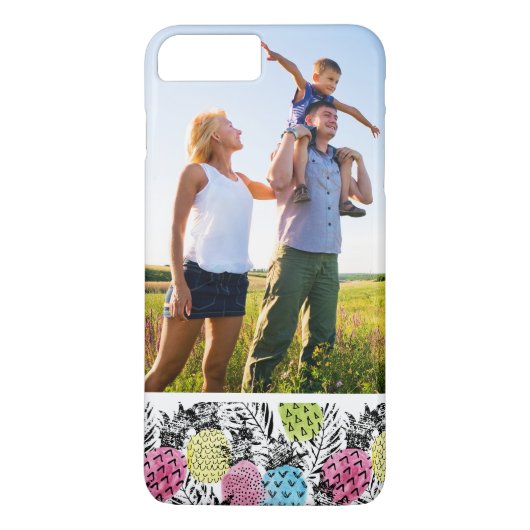 Aangepaste foto ananas grunge palmen Case-Mate iPhone case (Achterkant)
