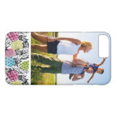 Aangepaste foto ananas grunge palmen Case-Mate iPhone case (Achterkant (Horizontaal))