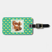 Aangepaste foto-ananassen bagagelabel (Voorkant horizontaal)