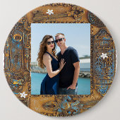 Aangepaste foto Antiek Skelet Key Lijst, YPI RD Ronde Button 6,0 Cm (Voorkant)