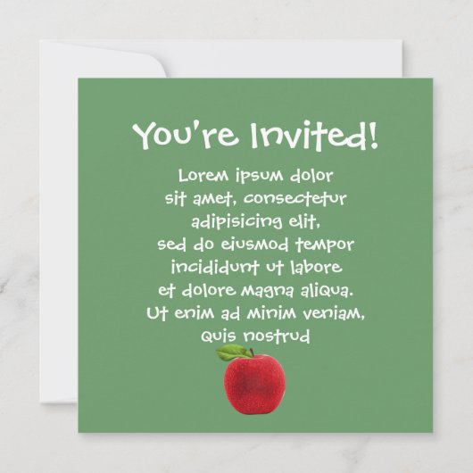 Aangepaste foto Apple Face Kaart (Achterkant)