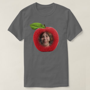 Aangepaste foto Apple Face T-shirt