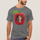 Aangepaste foto Apple Face T-shirt (Voorkant)