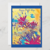 Aangepaste foto aquarel tuin struik verjaardagskaa feestdagenkaart (Voorkant)