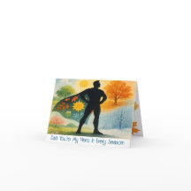 Aangepaste foto aquarel vier seizoenen Vaderdag