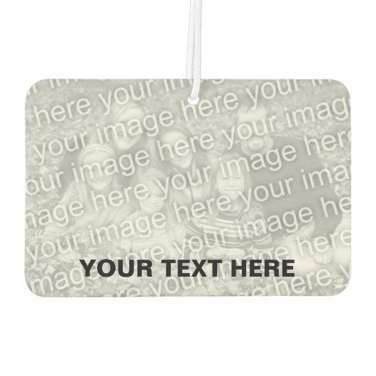 Aangepaste foto auto luchtverfrisser | Uw afbeeldi (Achterkant)