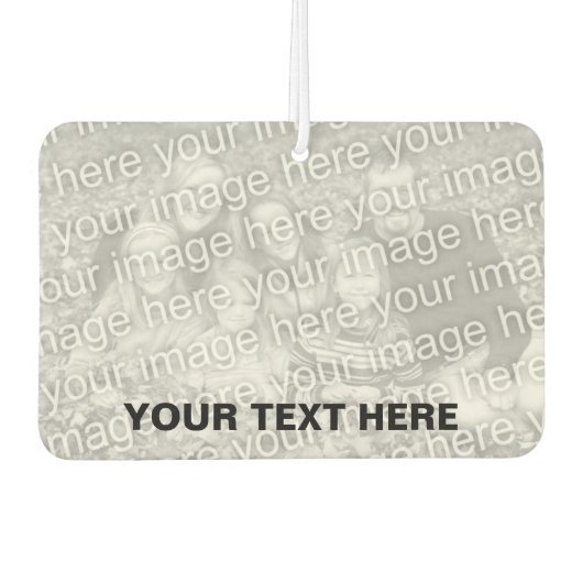 Aangepaste foto auto luchtverfrisser | Uw afbeeldi (Voorkant)