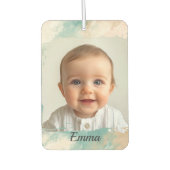 Aangepaste Foto Auto Luchtverfrisser – Waterverf O (Voorkant)