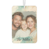 Aangepaste Foto Auto Luchtverfrisser – Waterverf O (Achterkant)