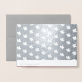 Aangepaste foto | Autumn Leaves, Turkey Thanksgivi Folie Kaarten (Met envelop)