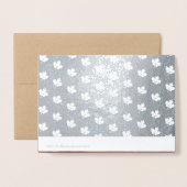 Aangepaste foto | Autumn Leaves, Turkey Thanksgivi Folie Kaarten (Met envelop)