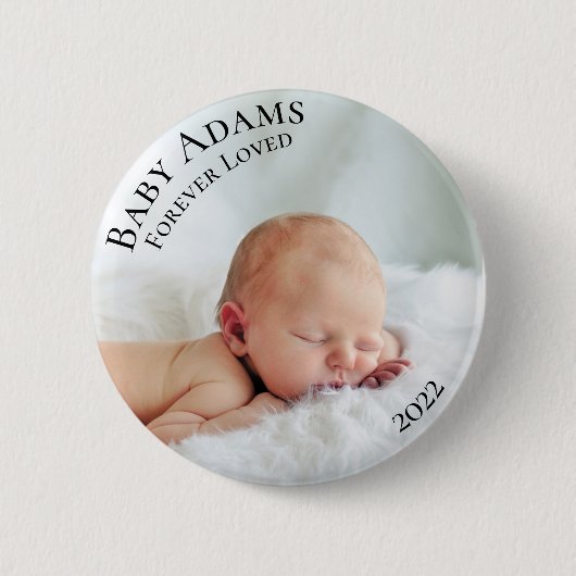 Aangepaste foto-Baby begrafenis ooit gehouden Ronde Button 5,7 Cm (Voorkant)