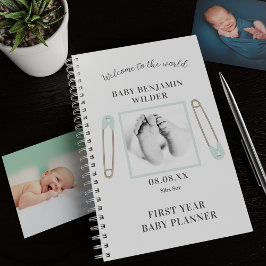 Aangepaste foto baby Blue First Year Planner