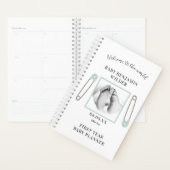 Aangepaste foto baby Blue First Year Planner (Display)
