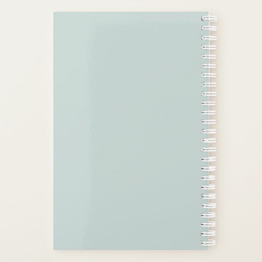 Aangepaste foto baby Blue First Year Planner (Achterkant)