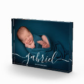 Aangepaste foto-Baby Naam Sjabloon Keepomwille Pla Fotoblokken (Rechts)