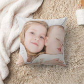 Aangepaste foto baby pasgeboren broer zuster kussen (Deken)