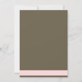 Aangepaste foto-Baby Polka Dots Aankondiging (Achterkant)