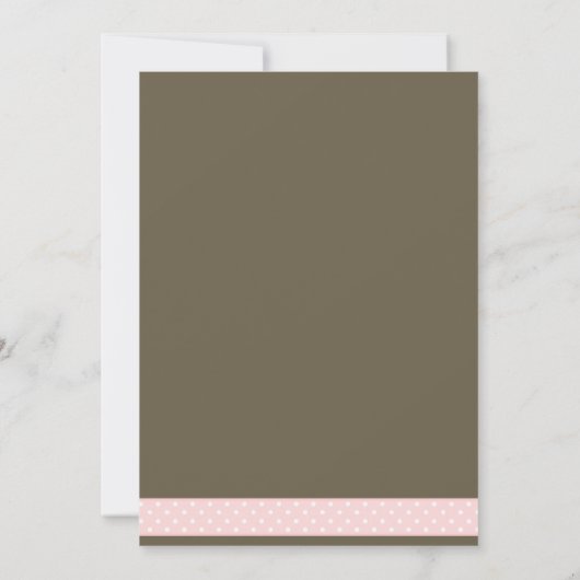 Aangepaste foto-Baby Polka Dots Aankondiging (Achterkant)