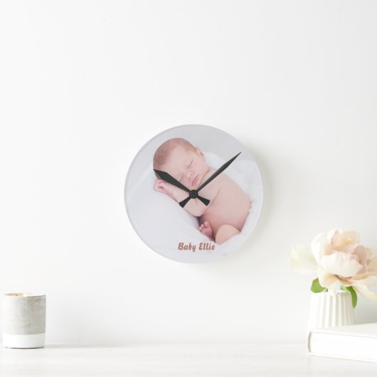 Aangepaste foto Baby Ronde Klok (Huis)