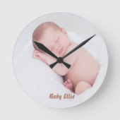 Aangepaste foto Baby Ronde Klok (Voorkant)
