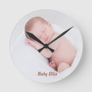 Aangepaste foto Baby Ronde Klok