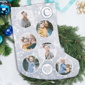 Aangepaste foto-Baby Silver Kleine Kerstsok