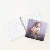 Aangepaste foto-Baby Sjabloon Aangepast Notitieboek (Binnen)