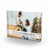 Aangepaste Foto Baby's Eerste Kerstgeboorte Stats (Rechts)