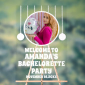 Aangepaste Foto Bachelorette Party Welkom Acryl Bord (Neutraal)