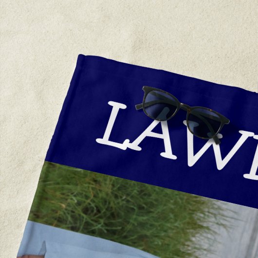 Aangepaste foto-badhanddoek - gepersonaliseerd ges strandlaken (In situ)