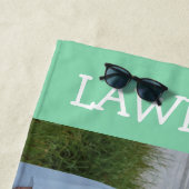 Aangepaste foto-badhanddoeken - gepersonaliseerd c strandlaken (In situ)