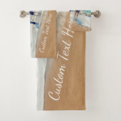 Aangepaste foto badhanddoeken met tekst bad handdoek (Insitu)