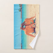 Aangepaste foto badhanddoeken uw foto's cadeau bad handdoek (Handdoek)