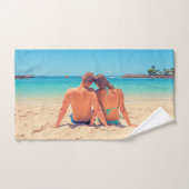 Aangepaste foto badhanddoeken uw foto's cadeau bad handdoek (Handdoek)