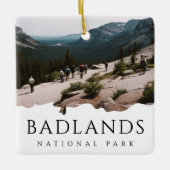 Aangepaste foto Badlands National Park Souvenir Keramisch Ornament (Voorkant)