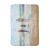 Aangepaste foto badmat met uw foto's en tekst (Voorkant Verticaal)