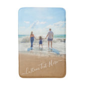 Aangepaste foto badmat met uw foto's en tekst (Voorkant Verticaal)